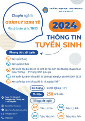 Thông tin tuyển sinh Khoa Kinh tế năm 2024