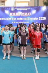 Sinh viên khoa V tham gia giải bóng ném "Mùa xuân thiếu nữ" của Trường năm 2026