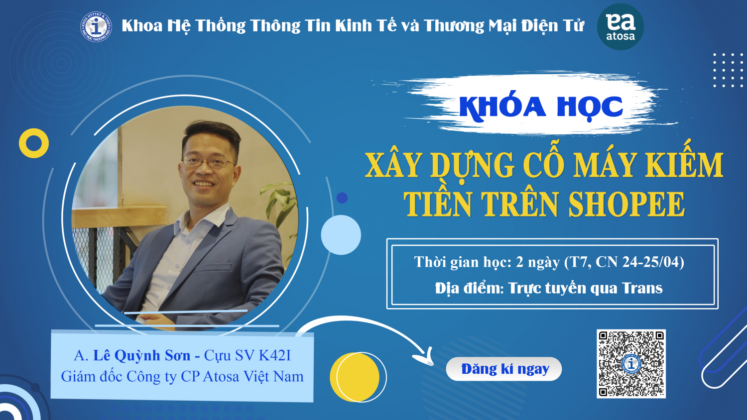 Khóa học: “Xây dựng cỗ máy kiếm tiền tự động trên Shopee”