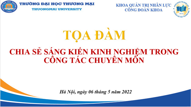 Toạ đàm “Chia sẻ sáng kiến kinh nghiệm trong công tác chuyên môn"